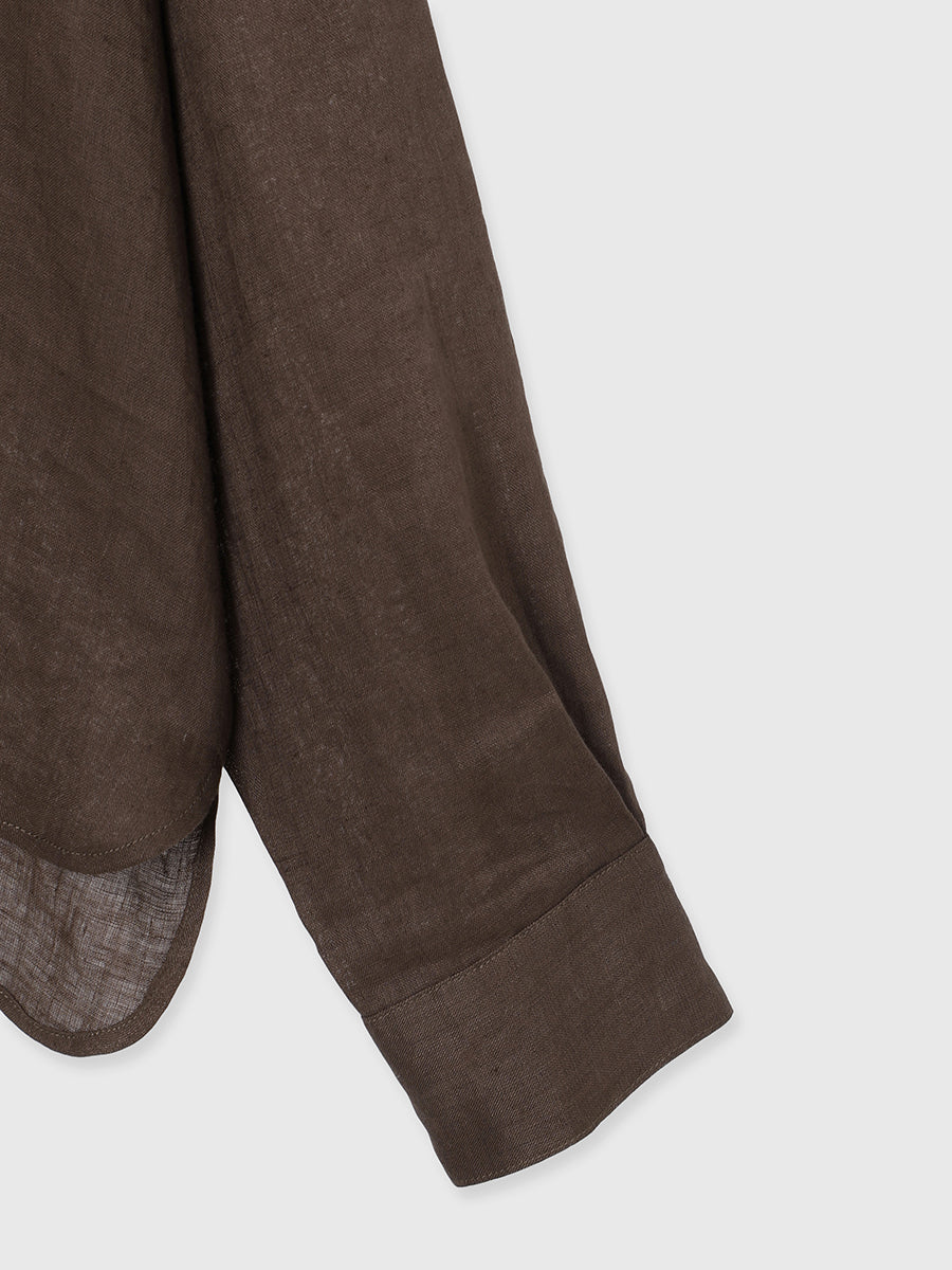 シンプルリネンシャツ