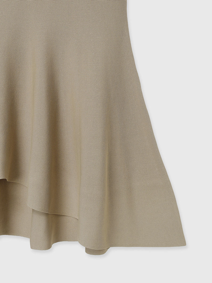 リュクスビスコースイレヘムニットスカート