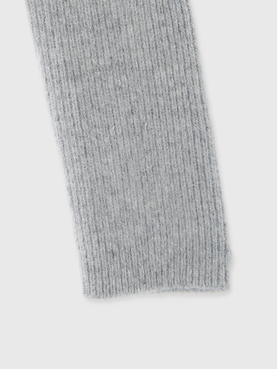 ペプラムショートニットトップス