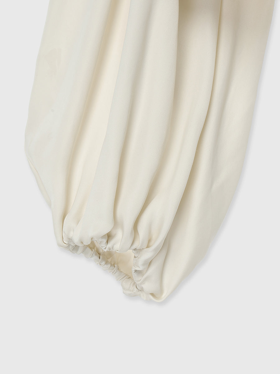 キュプラドレープブラウス