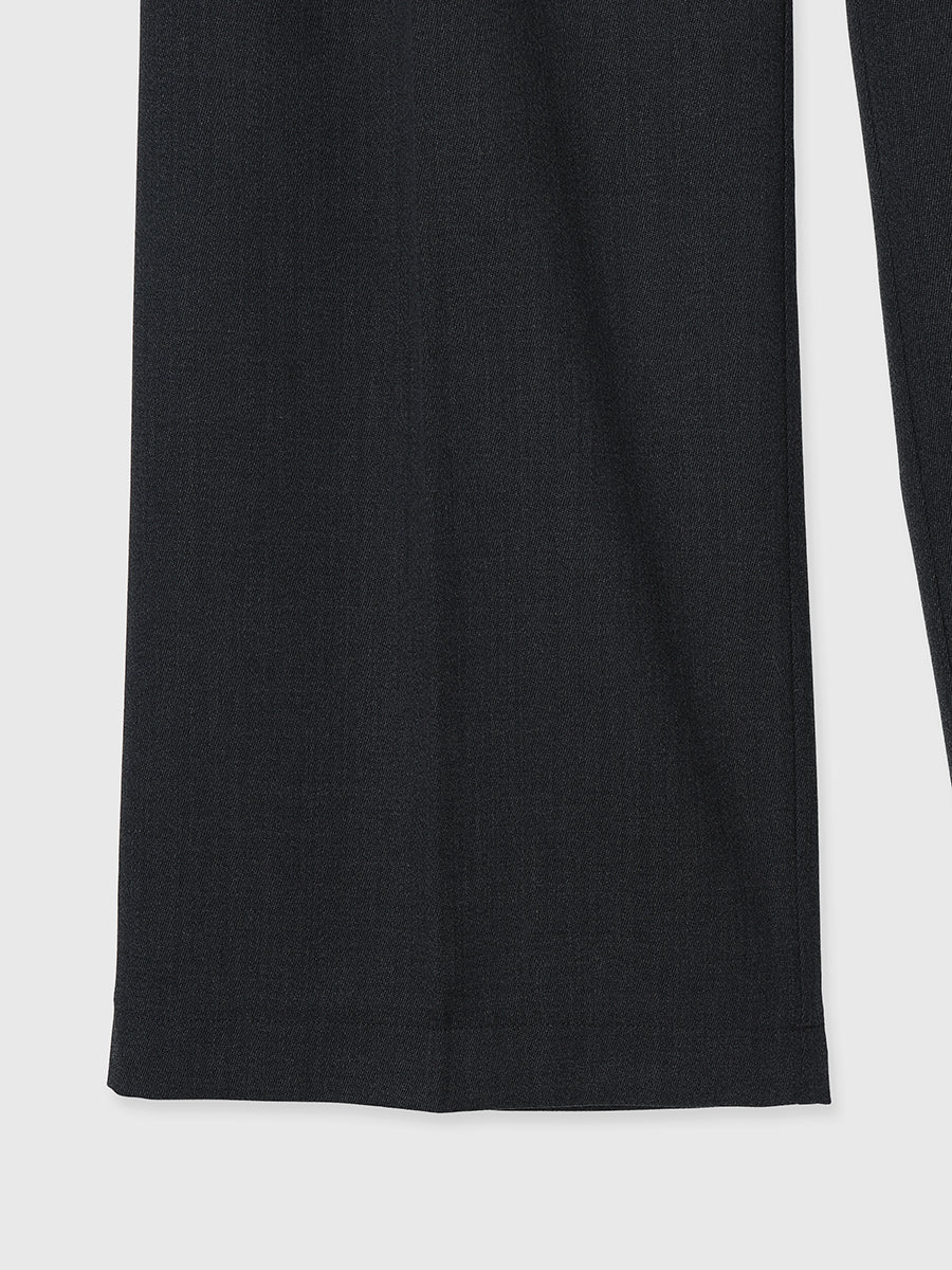 Basic tuck wide pants