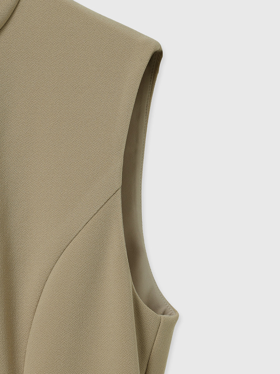 カットジョーゼットミニワンピース