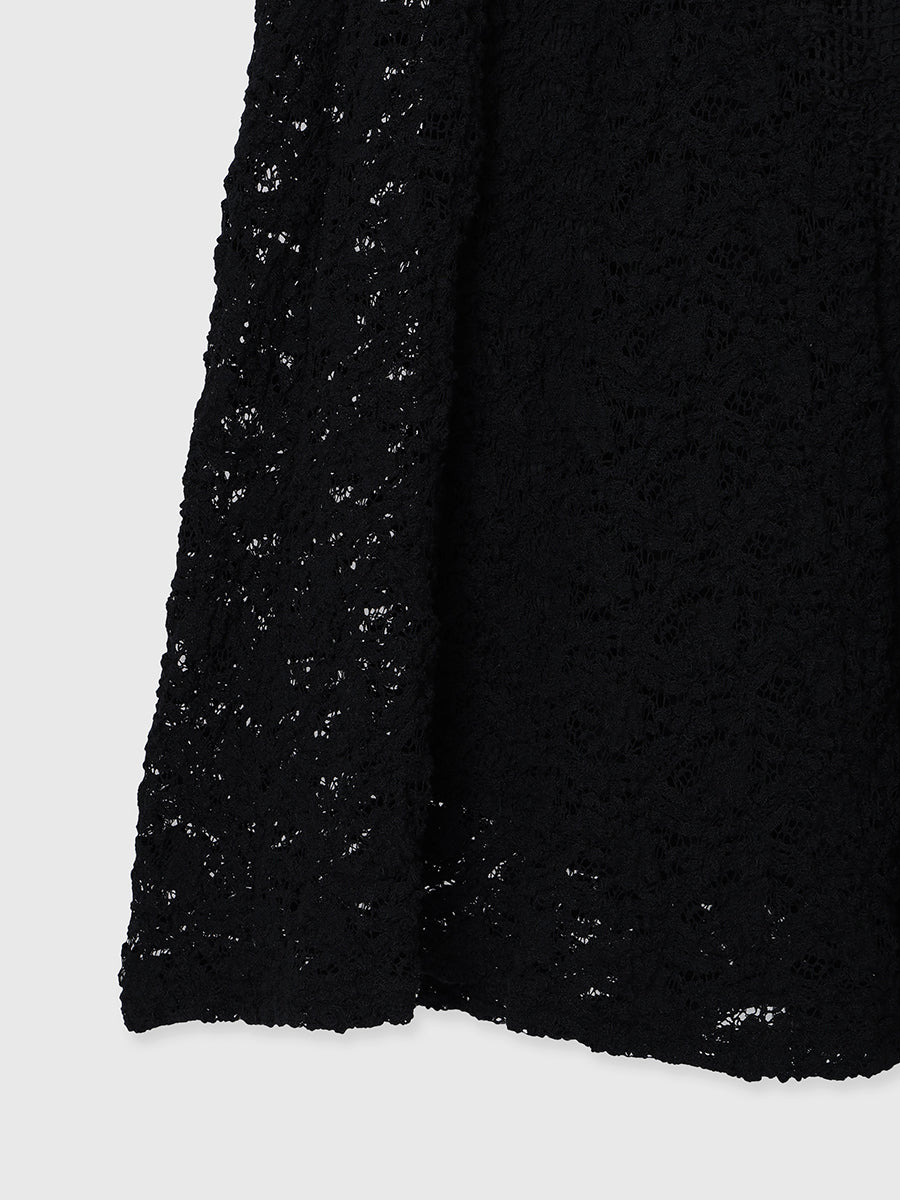 シュリンクレースパネルワンピース