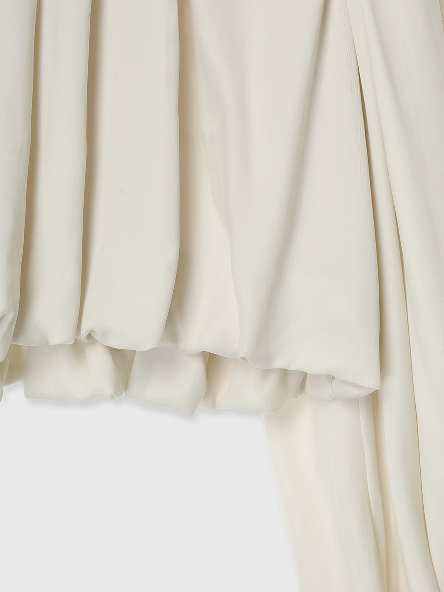 キュプラドレープブラウス