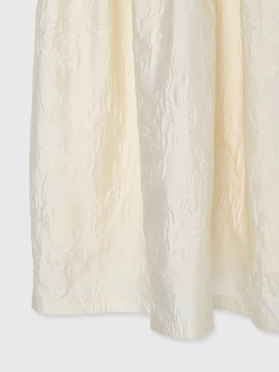 ジャガードギャザーワンピース