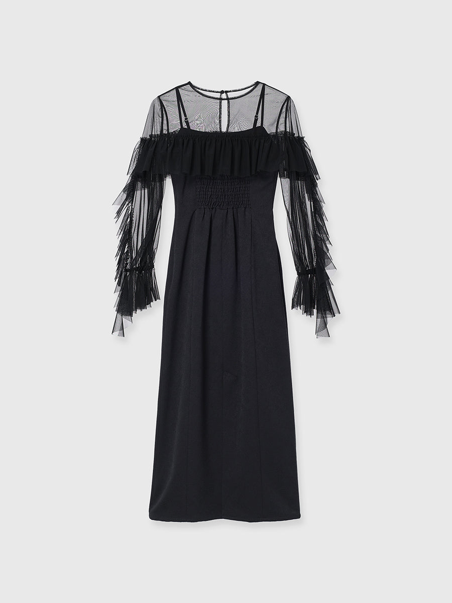 【occasion】ボレロセットジャガードドレス