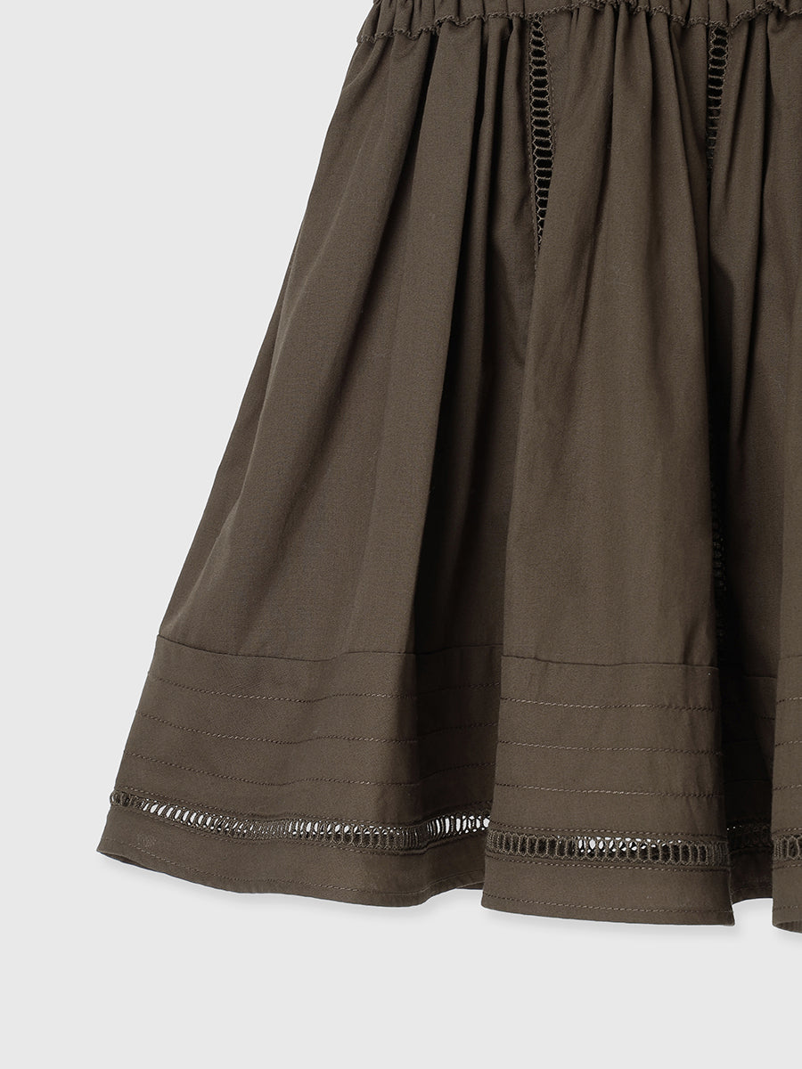 ピンタックレースボリュームキャミソール