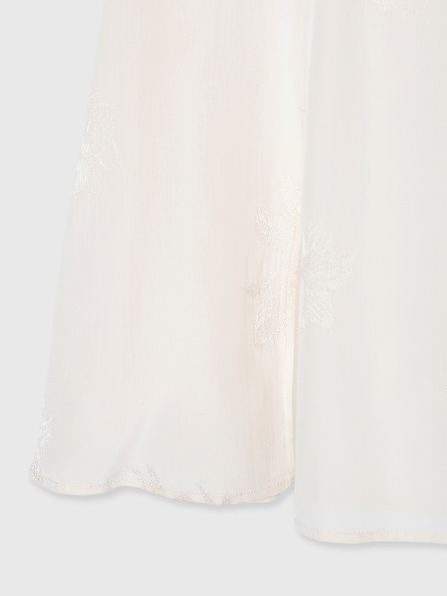 ブーケジャカードブラウス