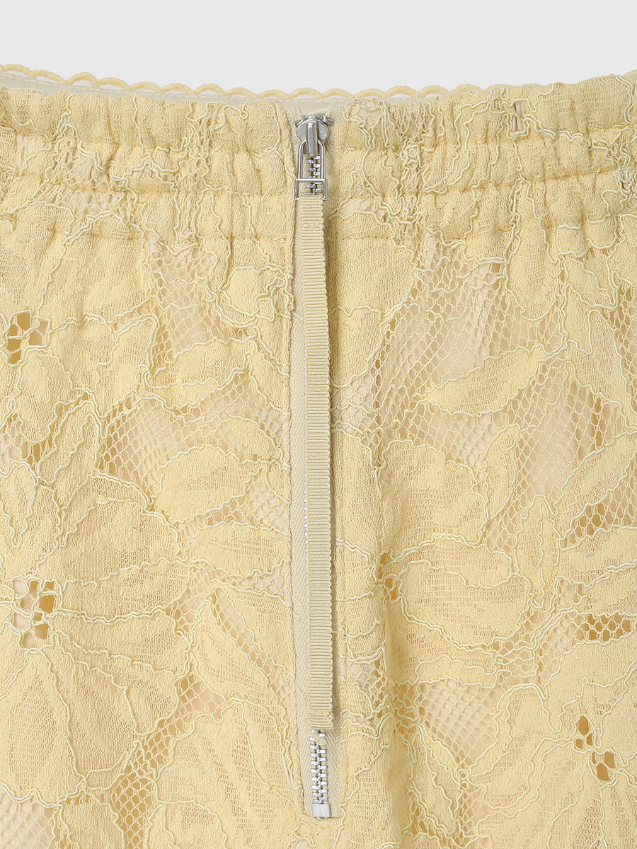 オーナメントレースセミフレアスカート