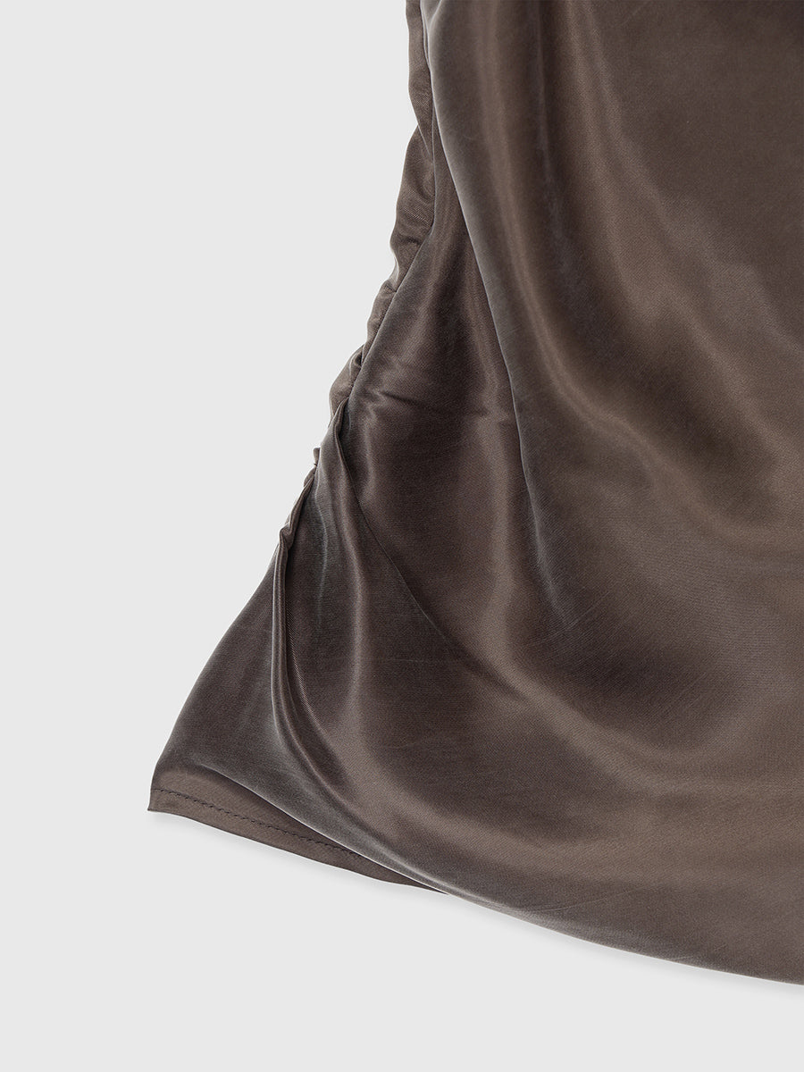 Fibril Satin Drape Camisole