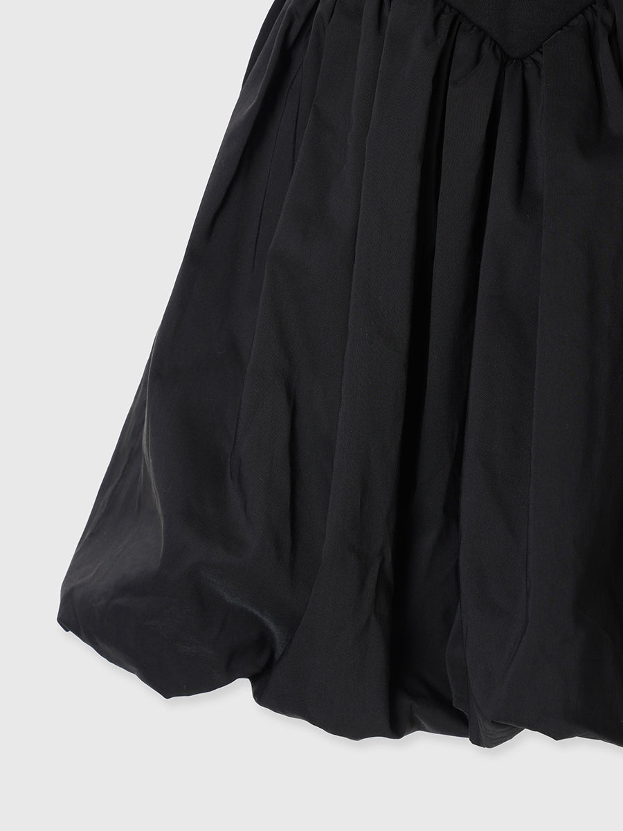 Silk-Touch Cotton Balloon Hem Docking T-Shirt