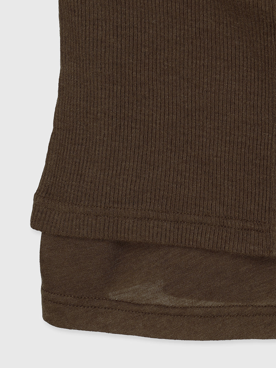 シアーウールレイヤリングトップス