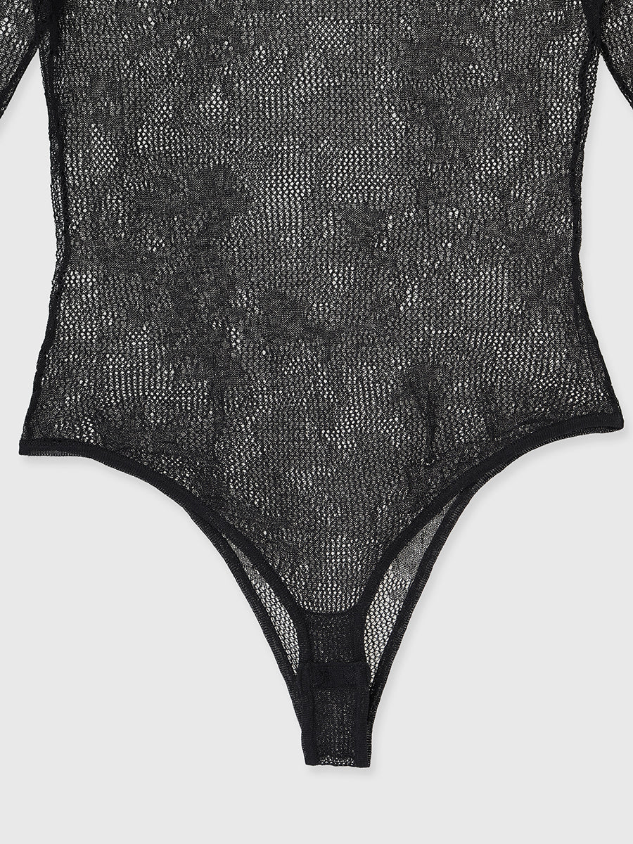 ニットレースボディスーツ