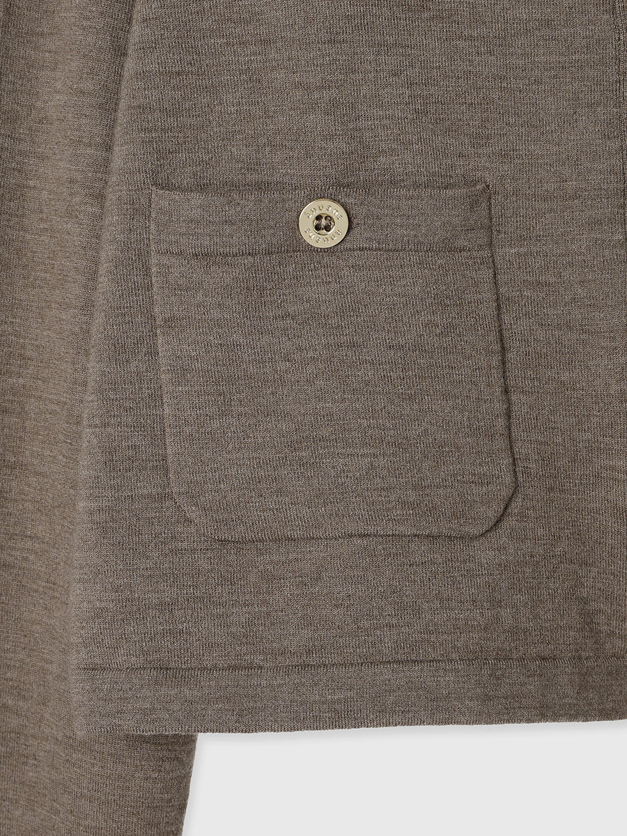 ベーシックウールニットカーディガン