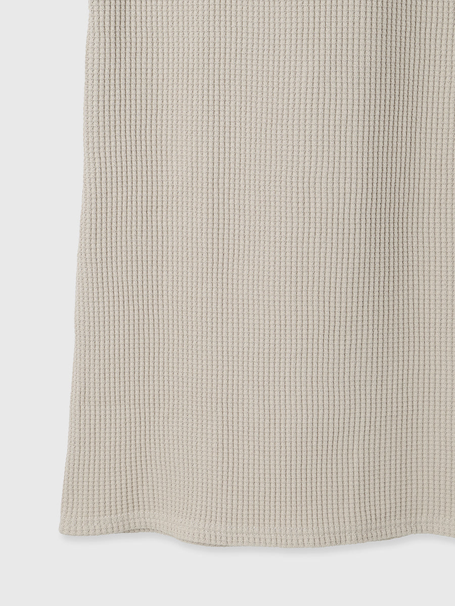 华夫格窄身连衣裙