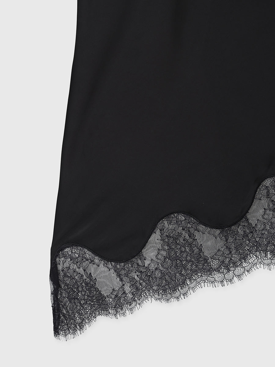 Lace Trim Irregular Hem Camisole