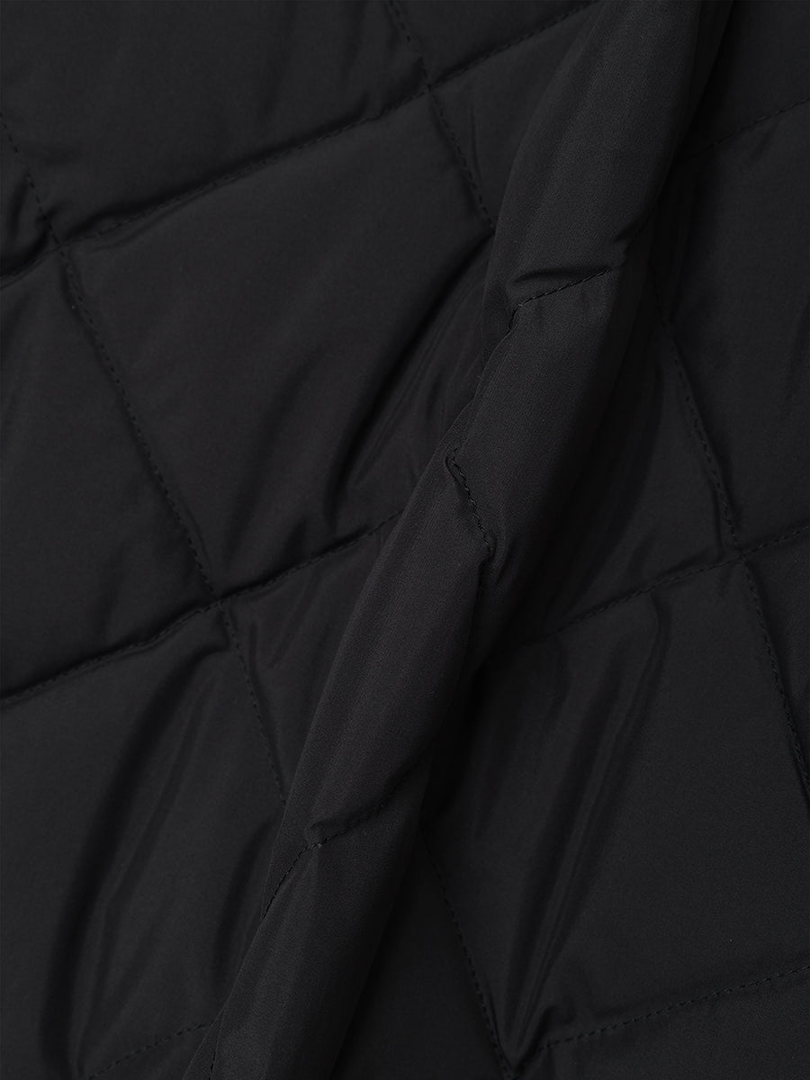 【TAION×ánuans】ノーカラーキルティングショートダウン