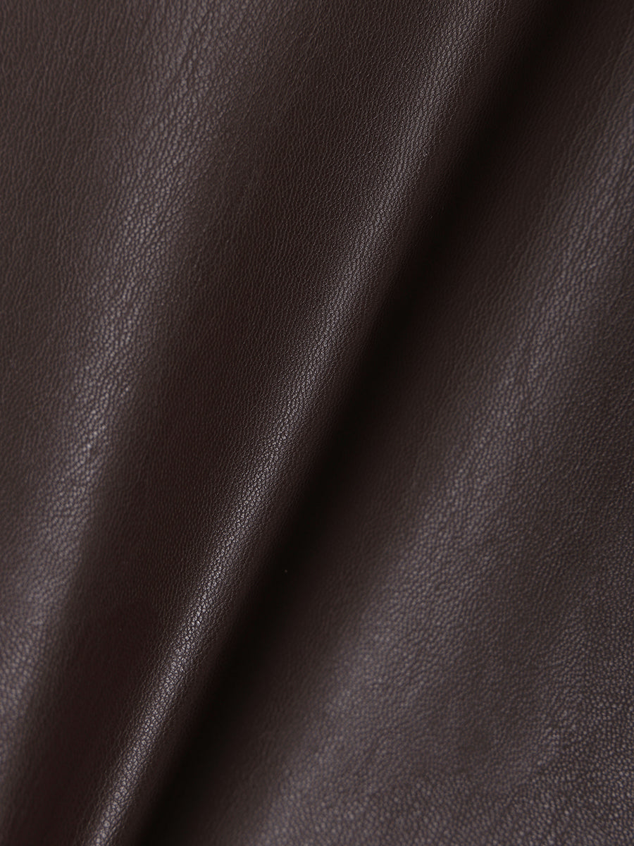 レザーライクシングルオーバージャケット