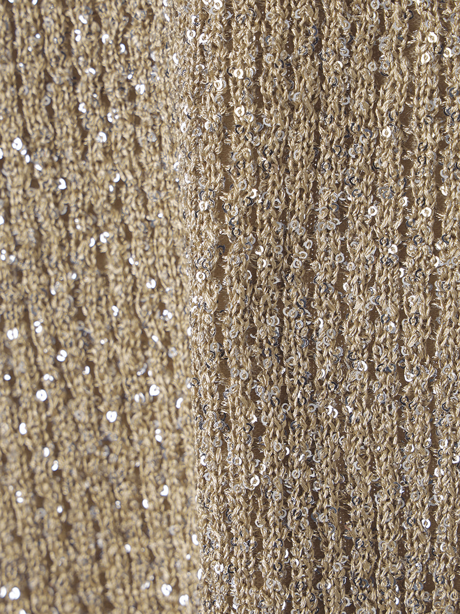 スパンコールニットタイトスカート