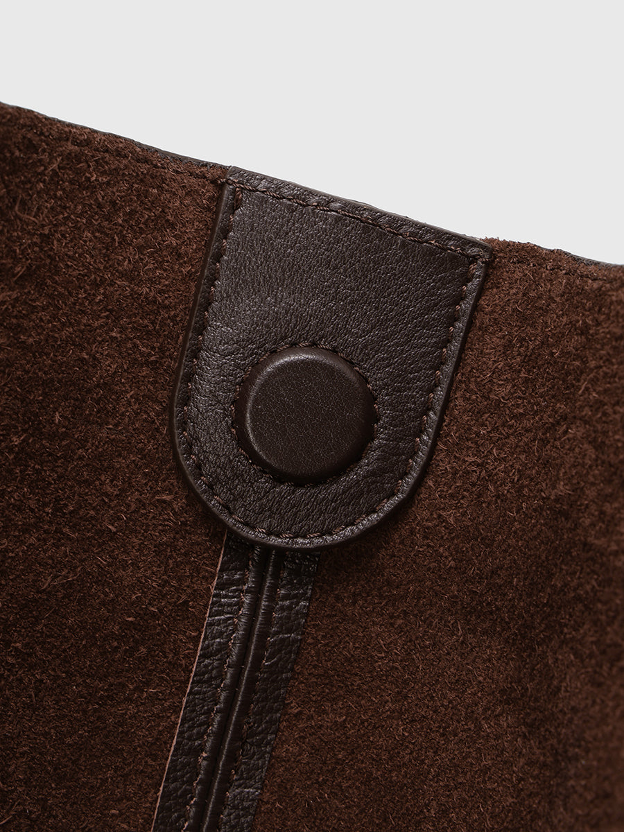 レザーラージショルダーバッグ