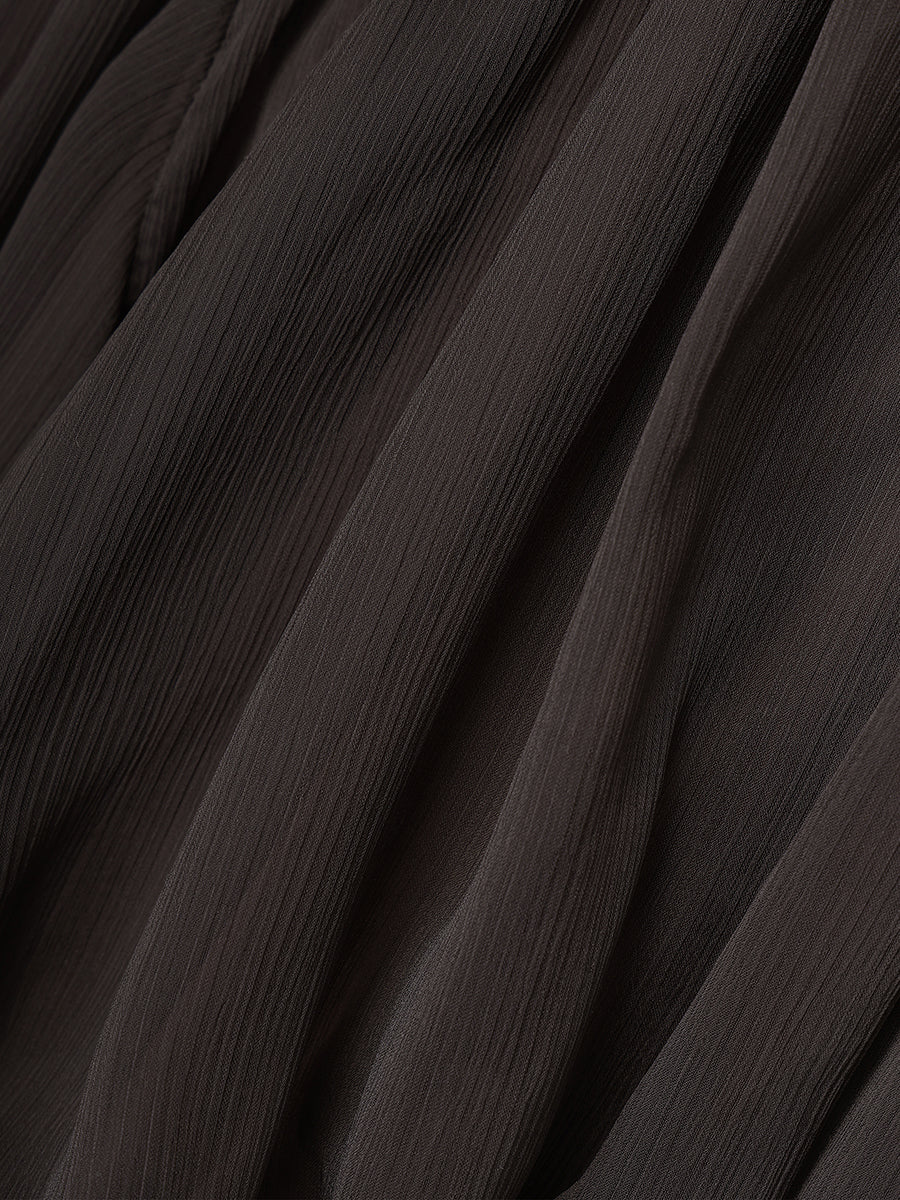 シフォンボリュームブラウス