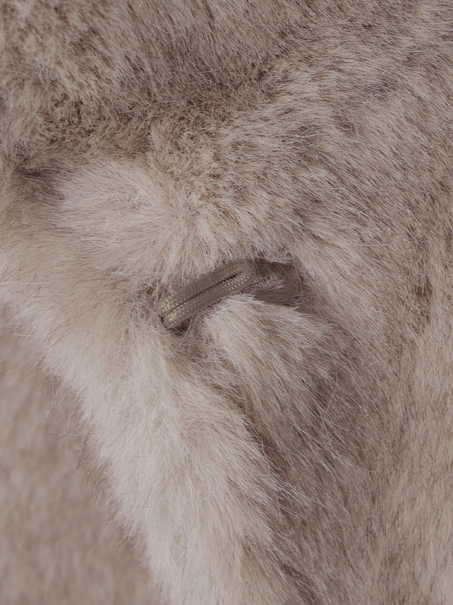 スタンドカラーファーベスト