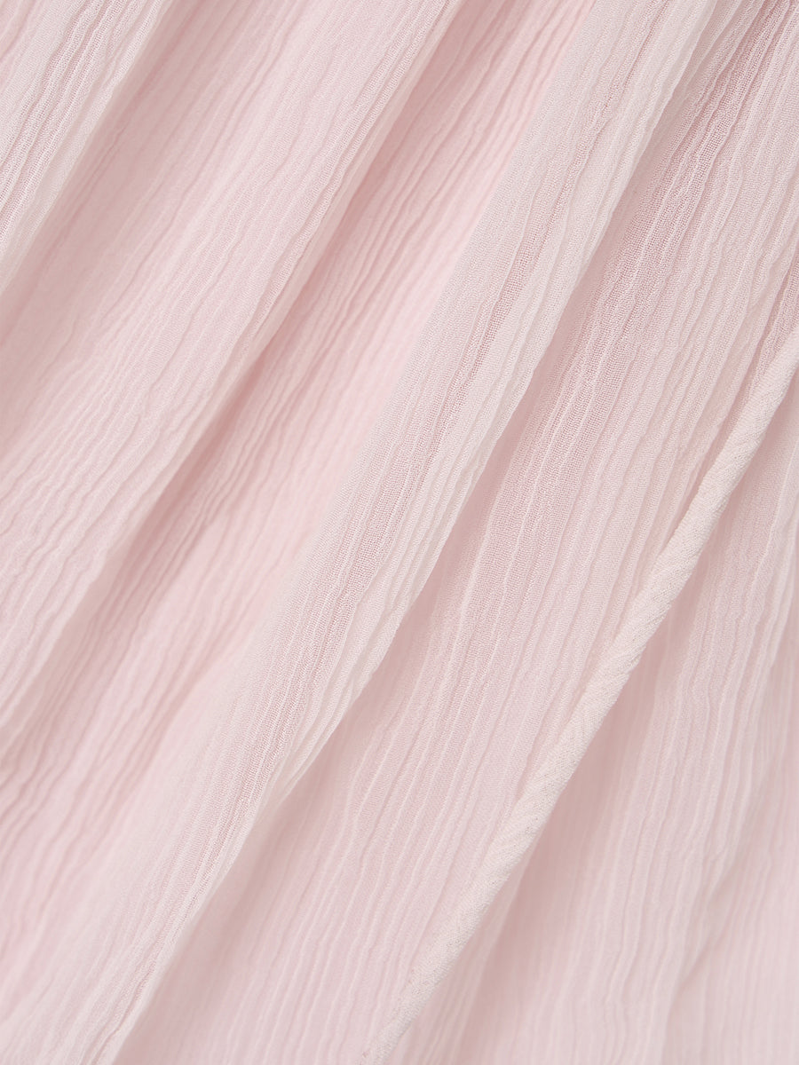 Indiaシアーコントラストブラウス