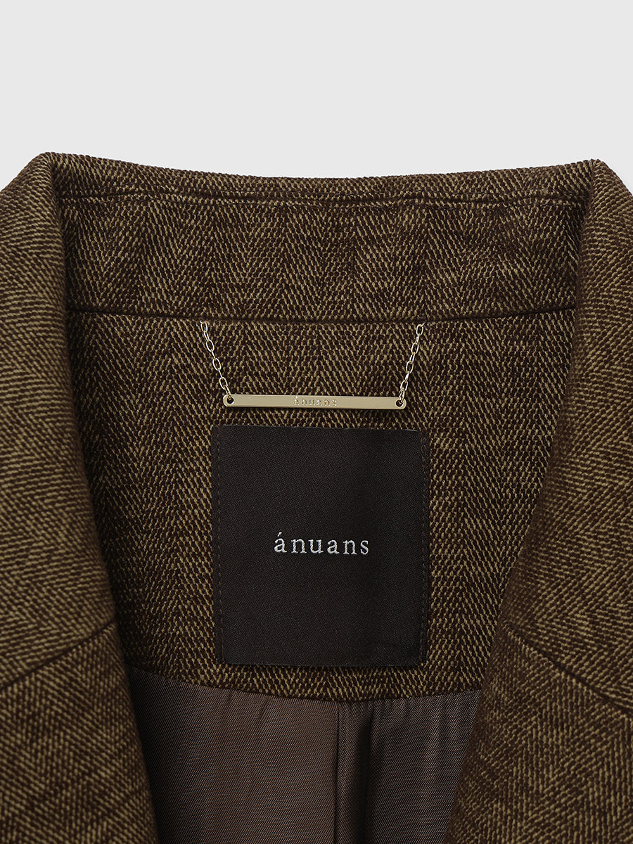 寬鬆西裝外套大衣