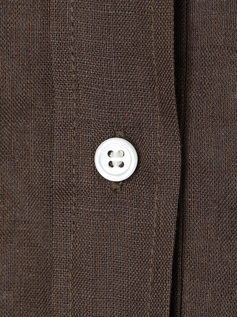 シンプルリネンシャツ