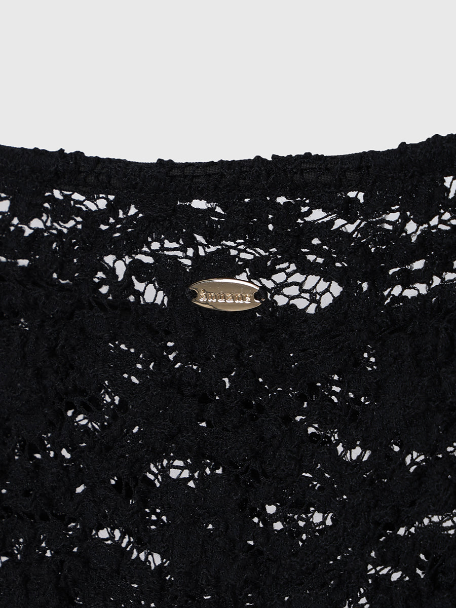 シュリンクレースボートネックプルオーバー