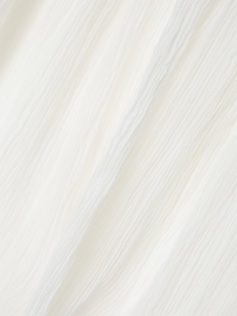 Indiaシアーコントラストブラウス