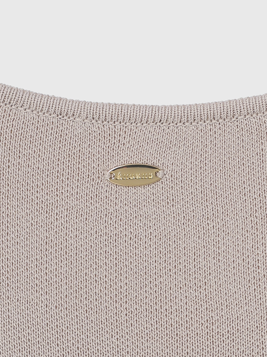 ニットドッキングフレアワンピース