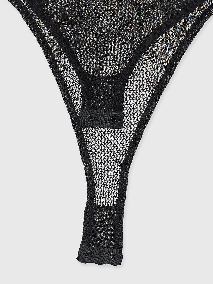 ニットレースボディスーツ