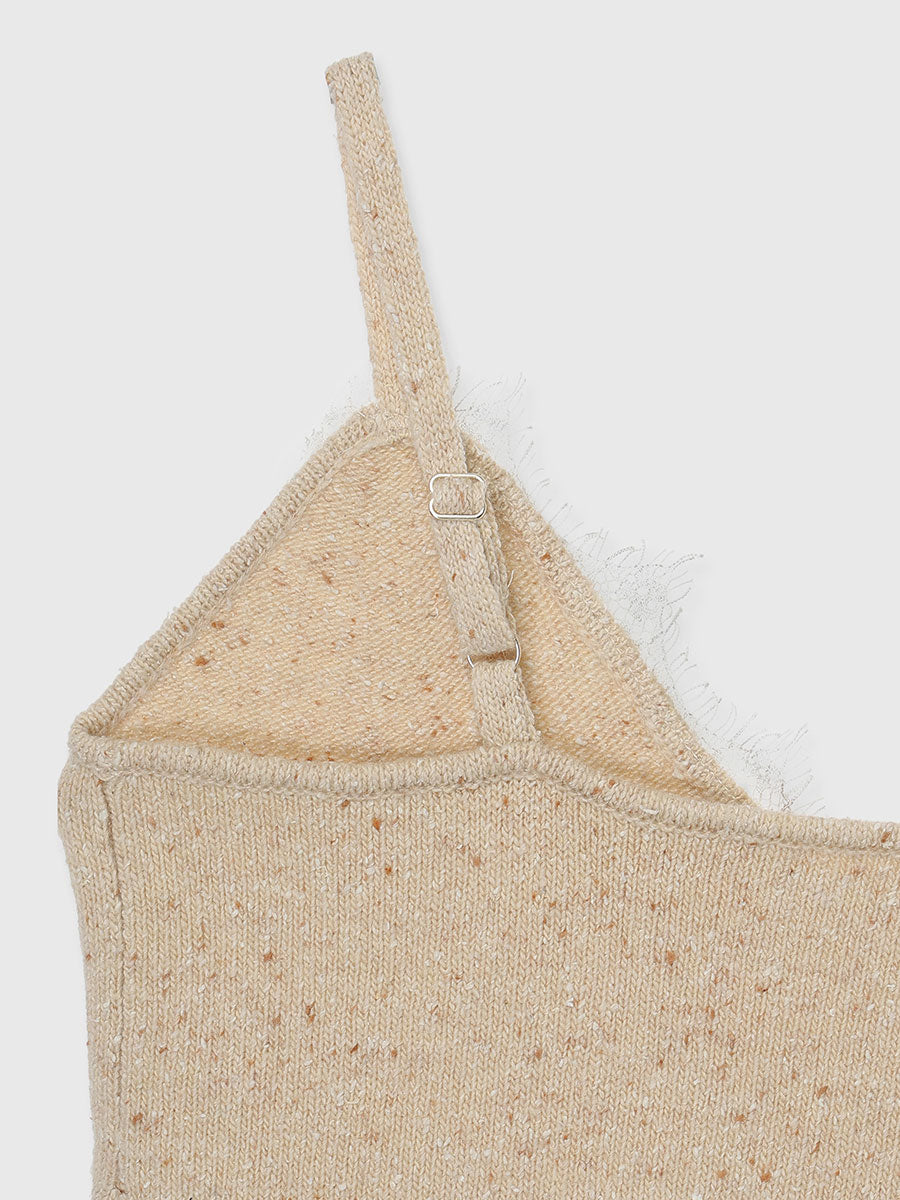 メランジヤーンニットセットアップ