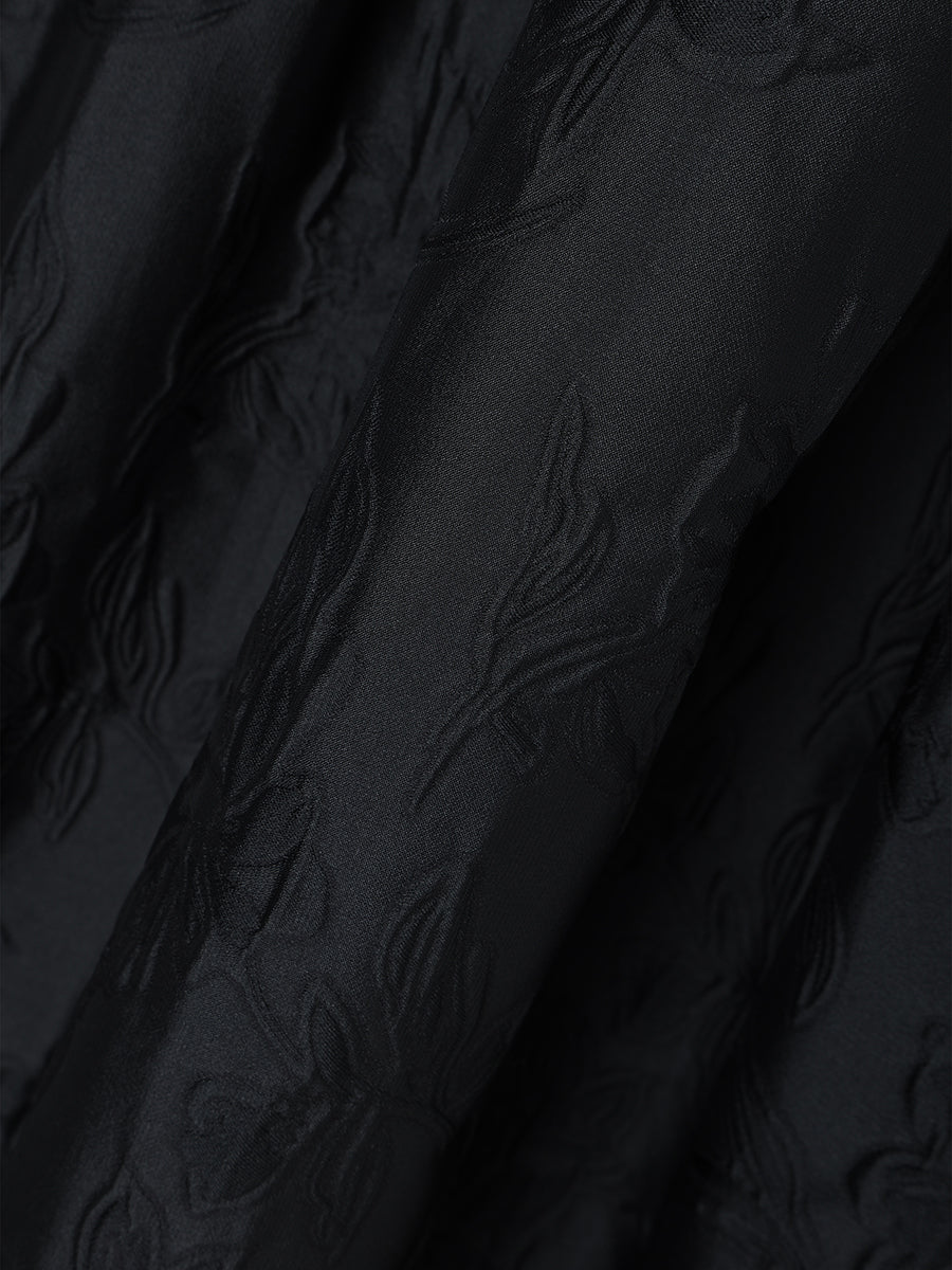 ジャガードギャザーワンピース