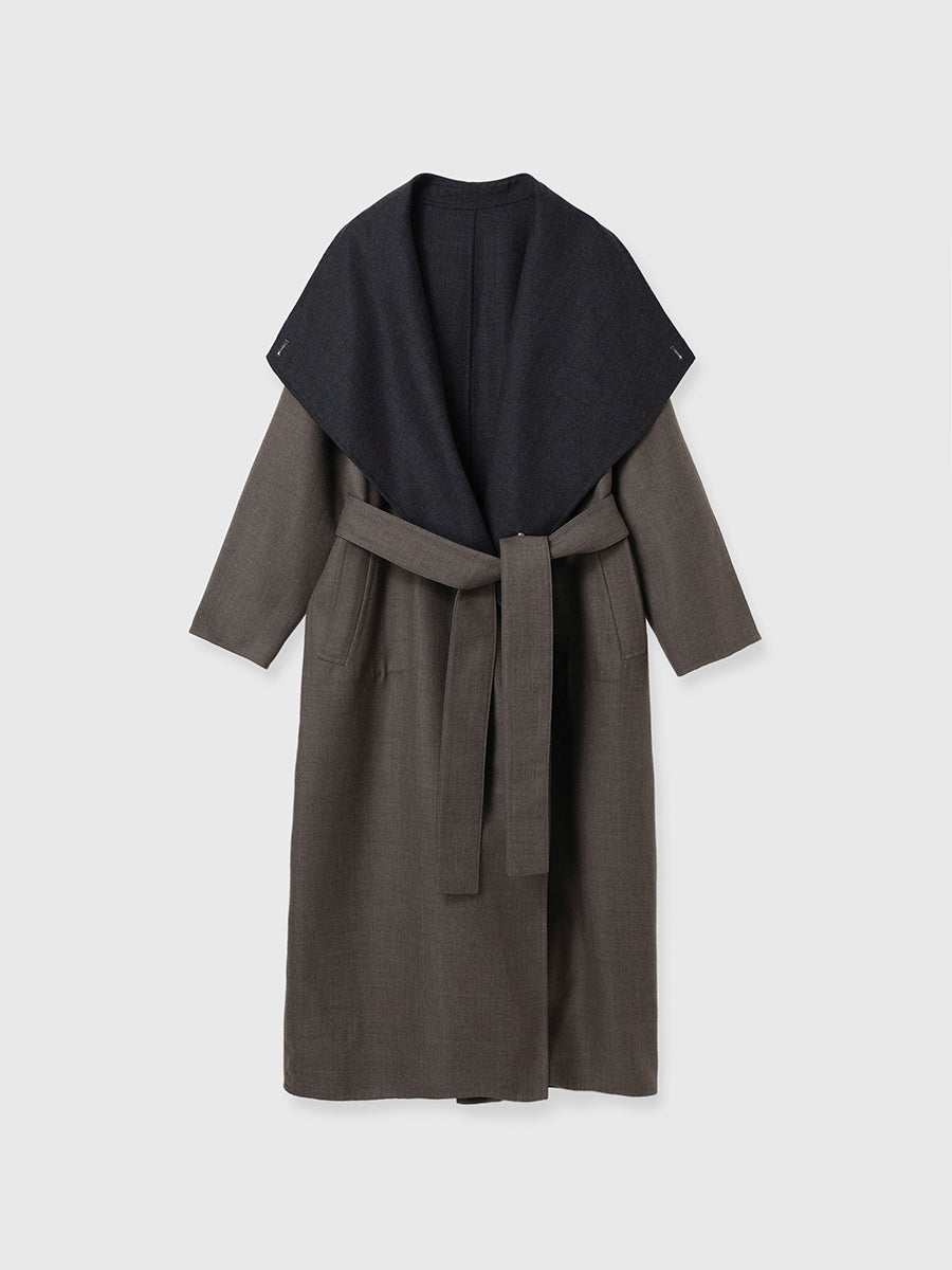 ウールリバーオーバーロングコート