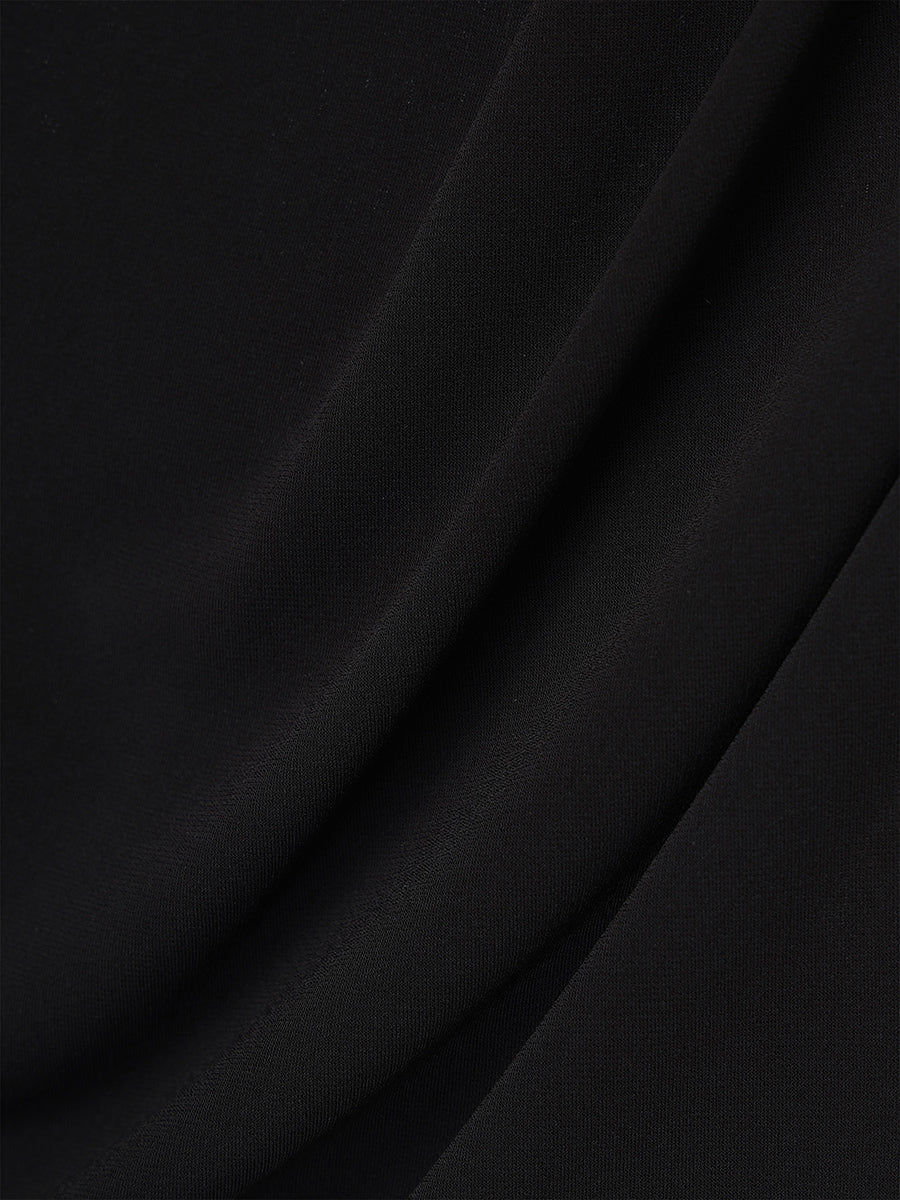 トリアセドレープナローワンピース