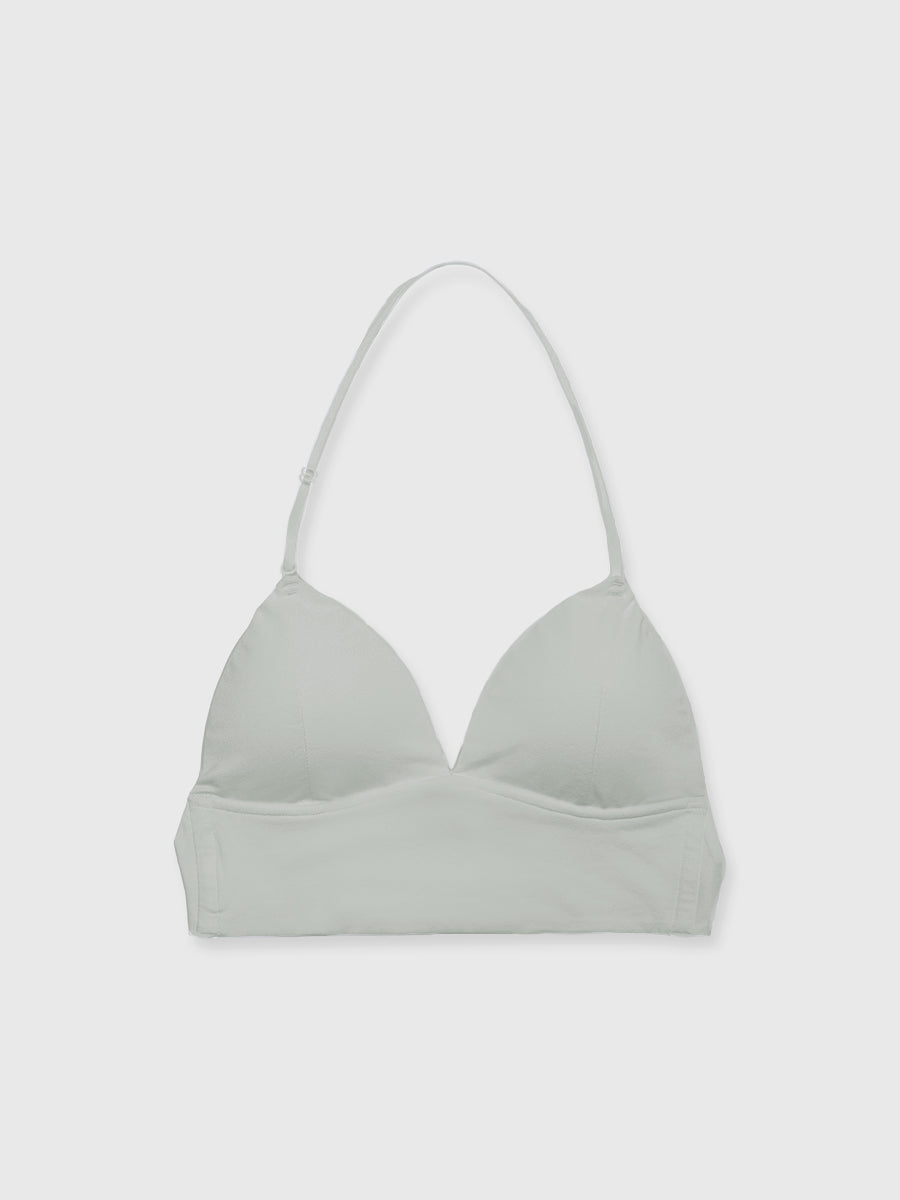 Indiaシルクブレンドバックオープンブラウス