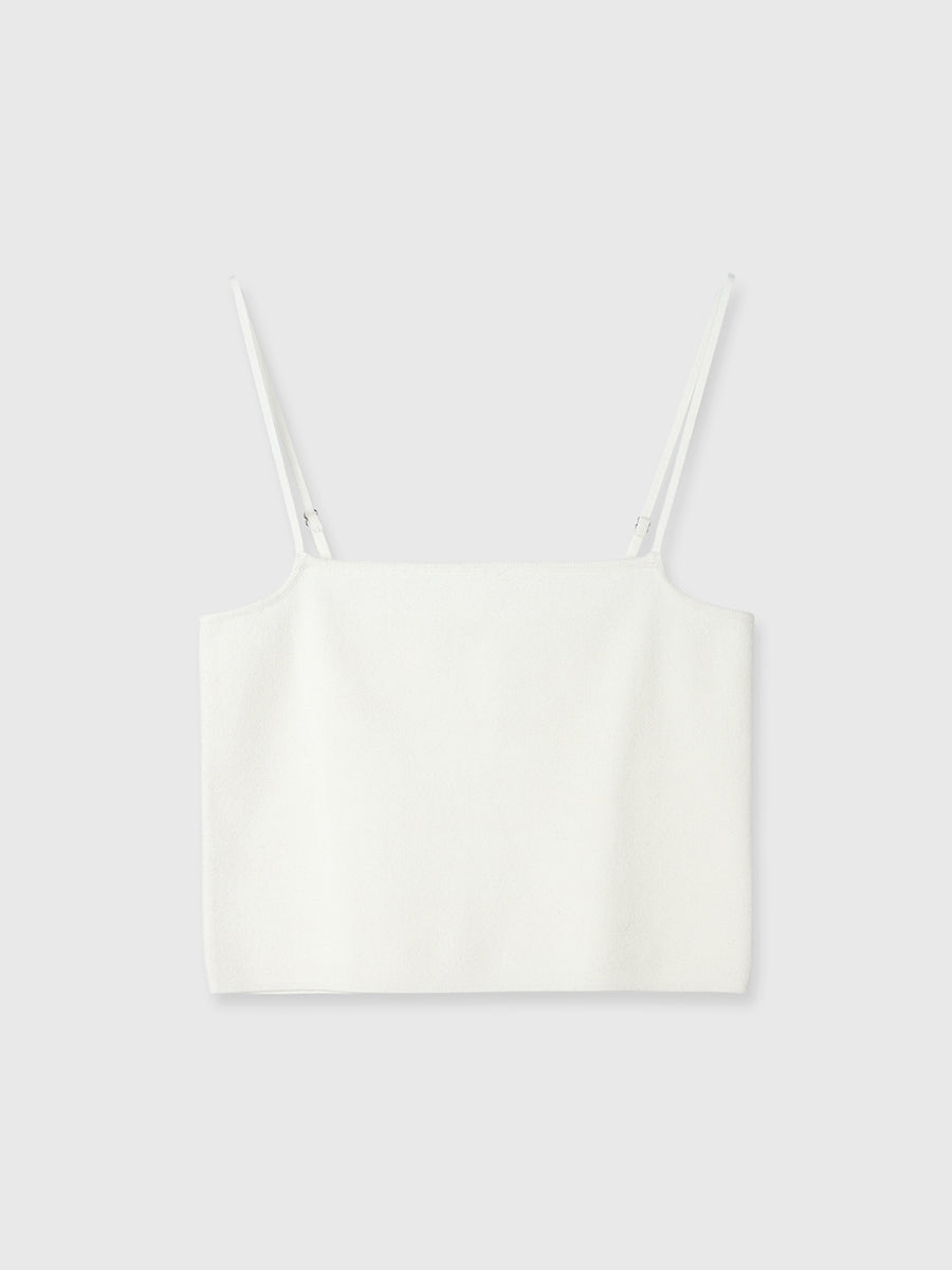 モヘアドレープニットトップス