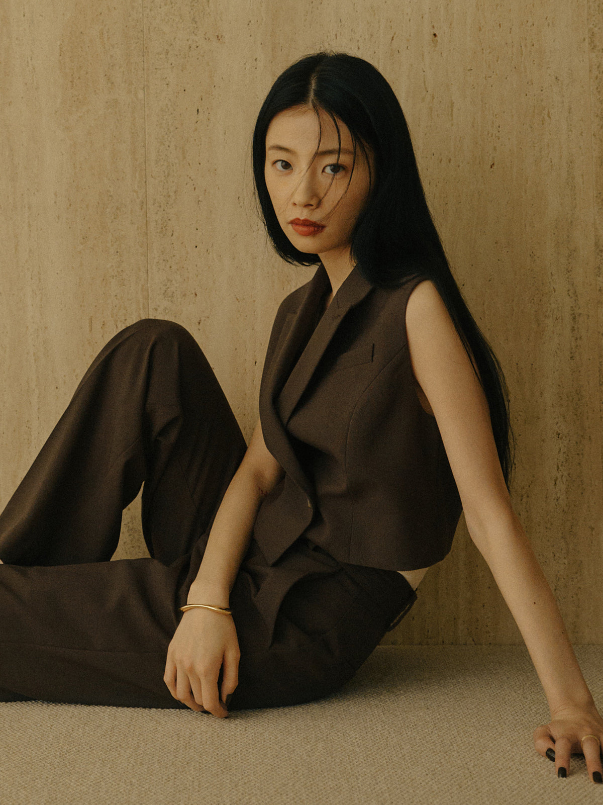 テーラードジレトップス