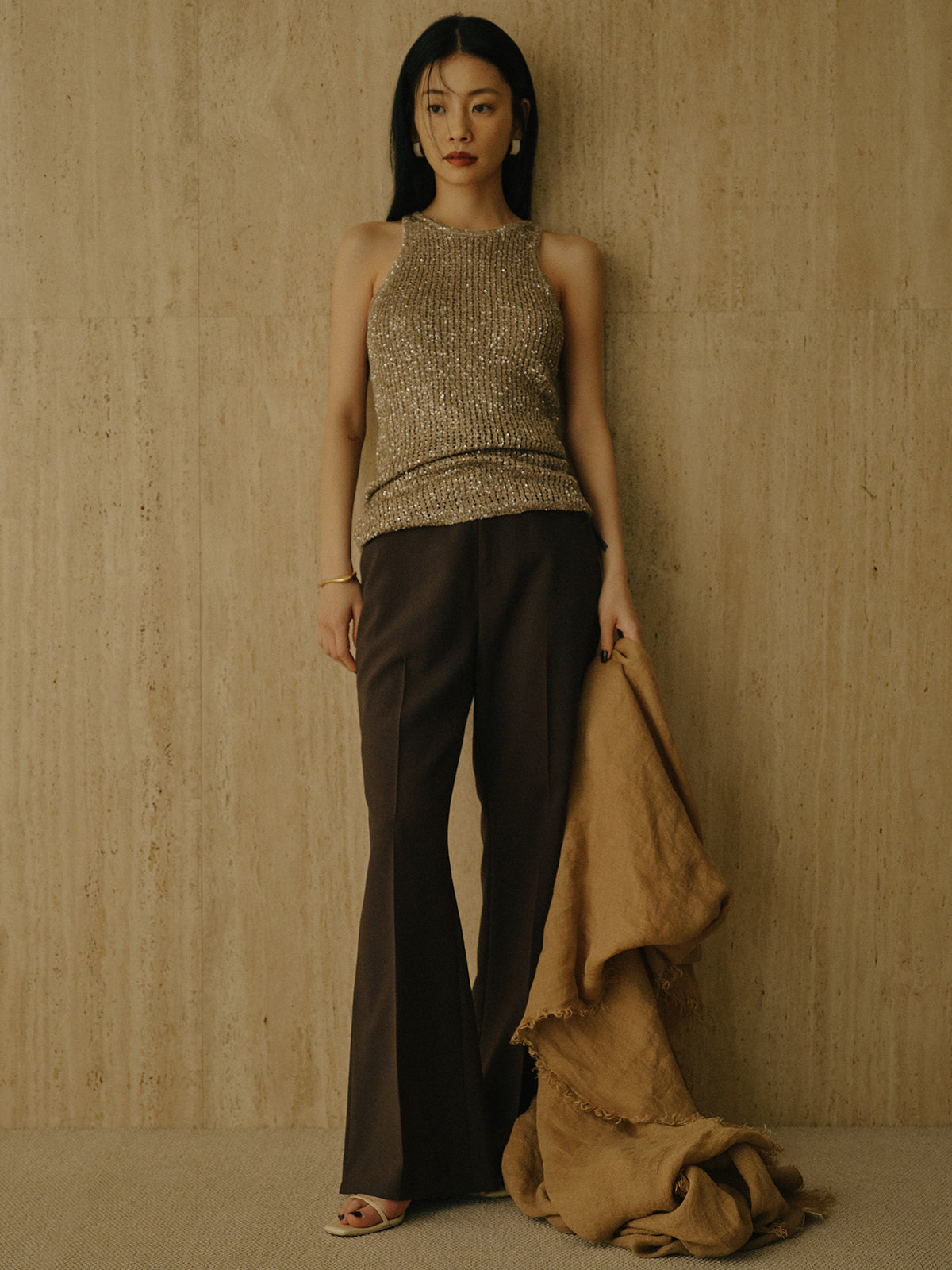 スーチングセミフレアパンツ