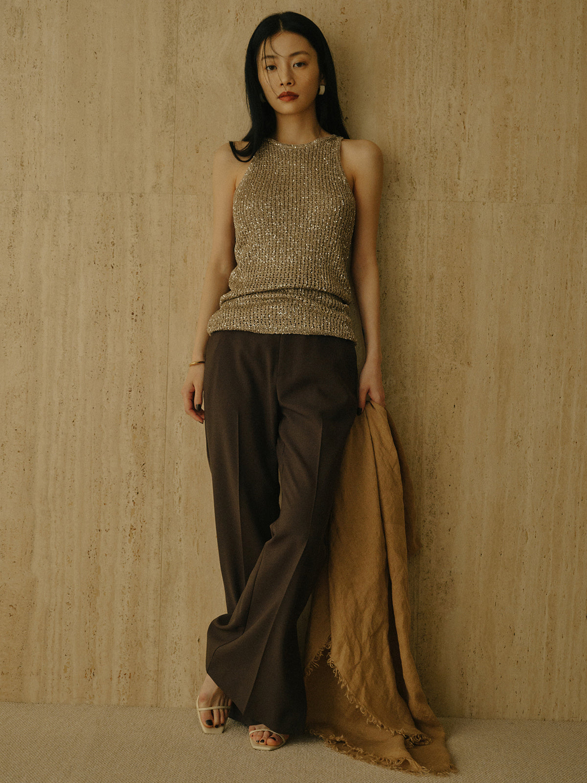 スーチングセミフレアパンツ