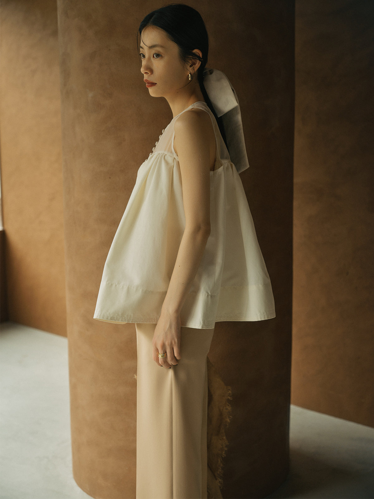 ヴィンテージサテンヘアリボン