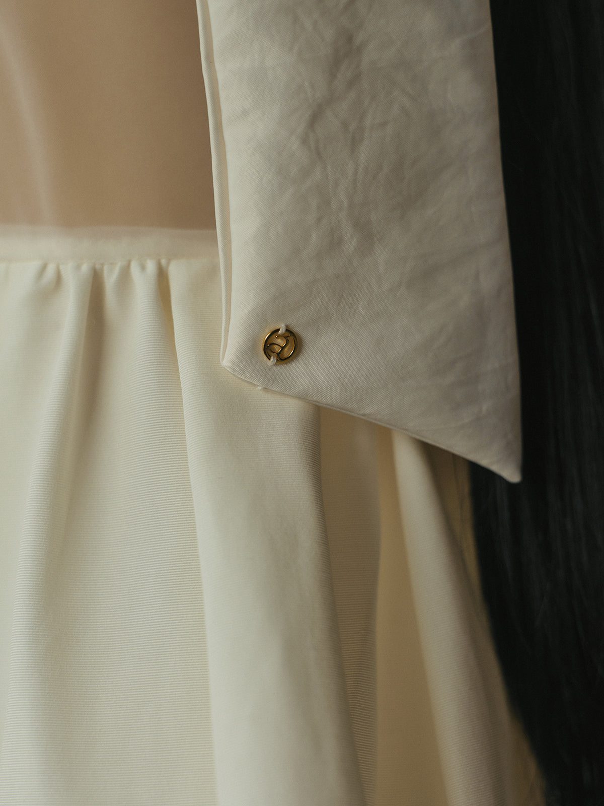 ヴィンテージサテンヘアリボン