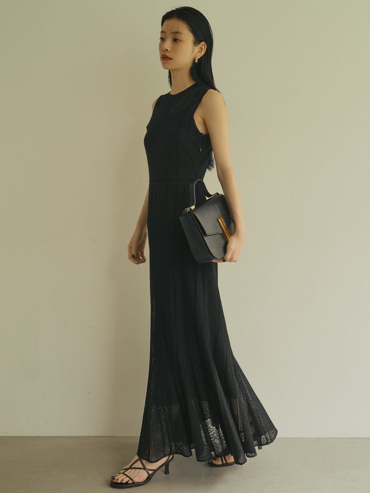 レーシーニットワンピース