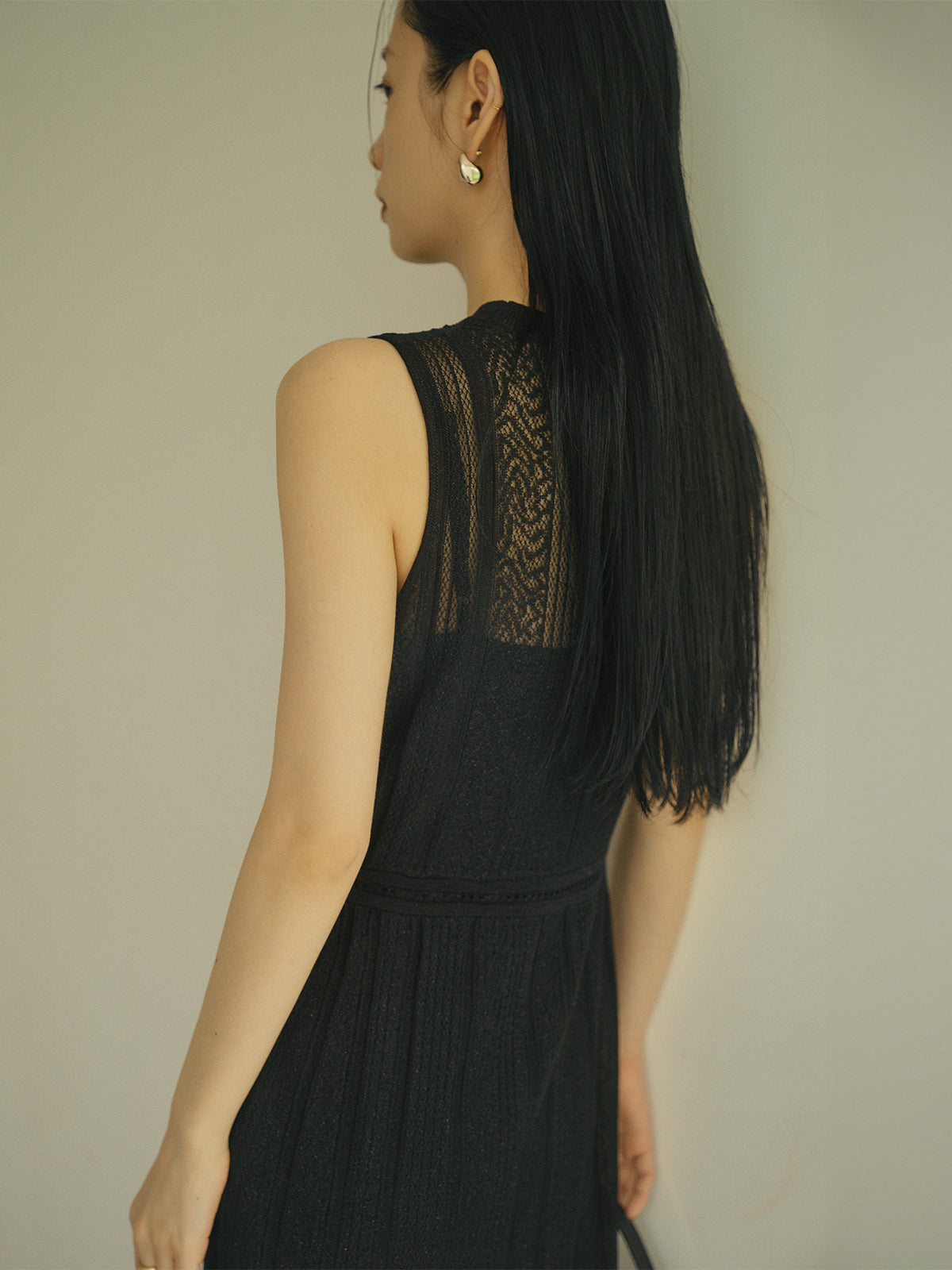 レーシーニットワンピース