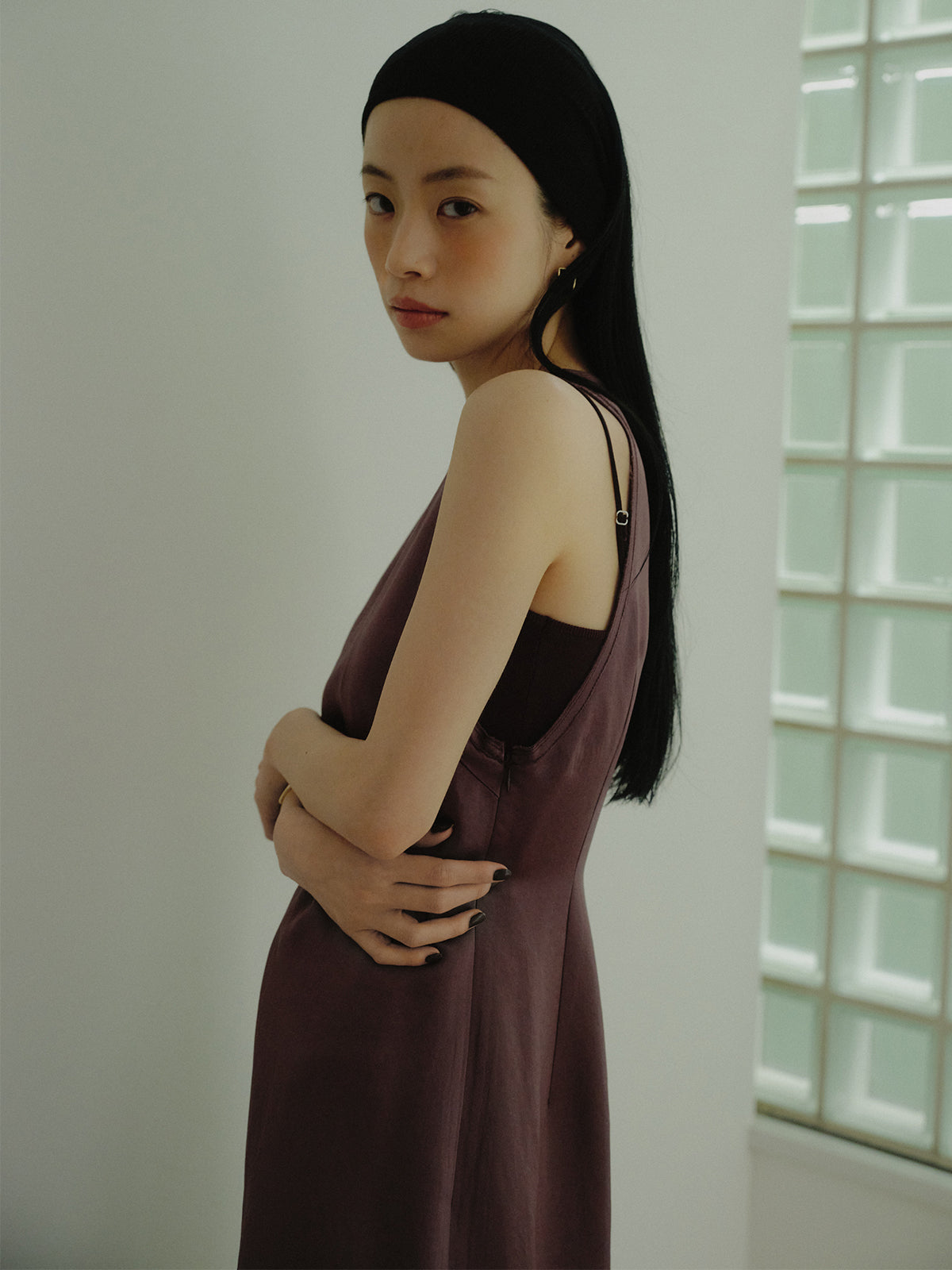 サテンアメスリワンピース