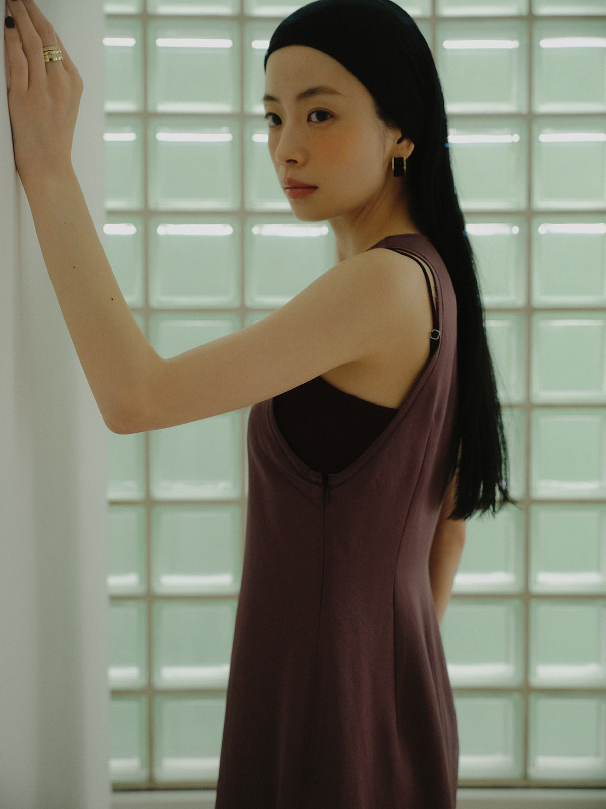 サテンアメスリワンピース