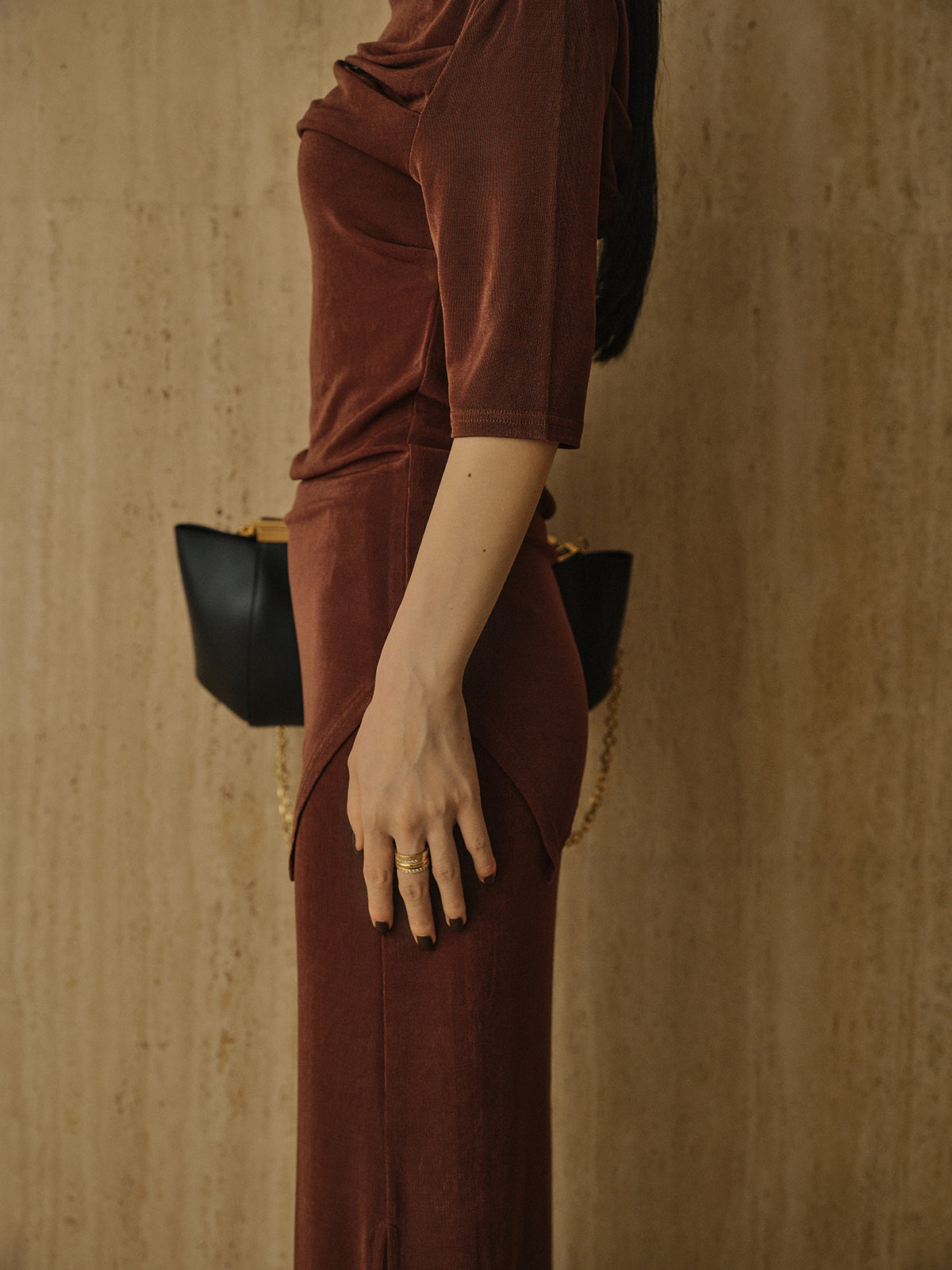 アセテートカットナロースカート