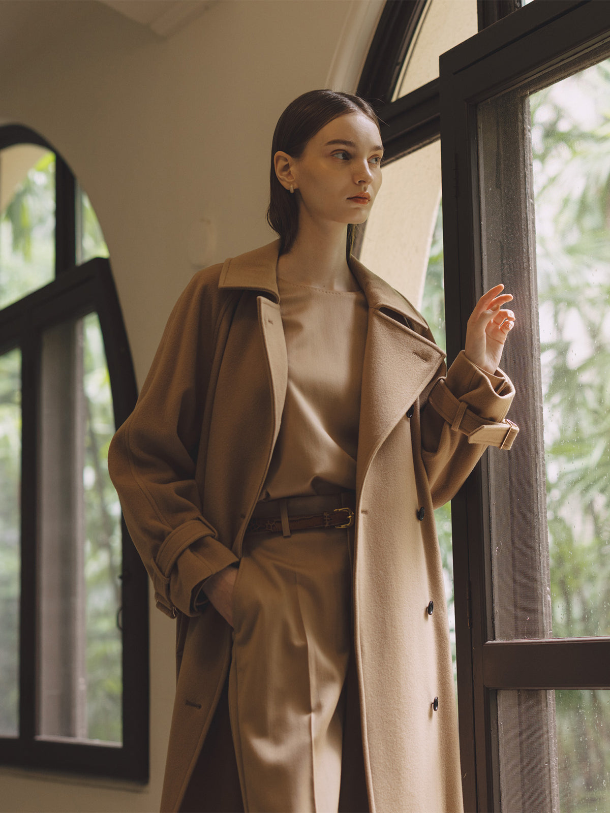 ウールトレンチコート